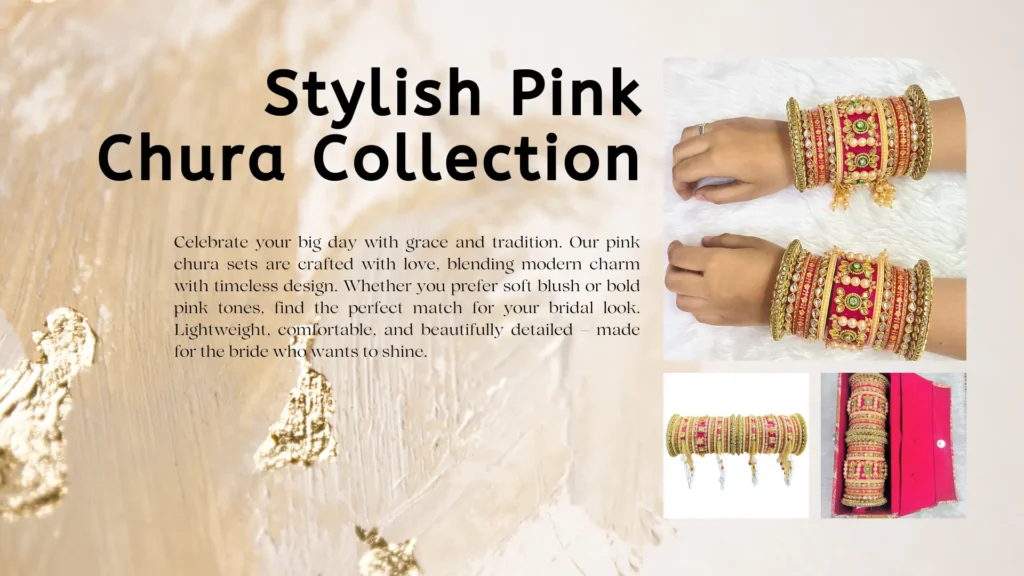 stylish pink chura set collection